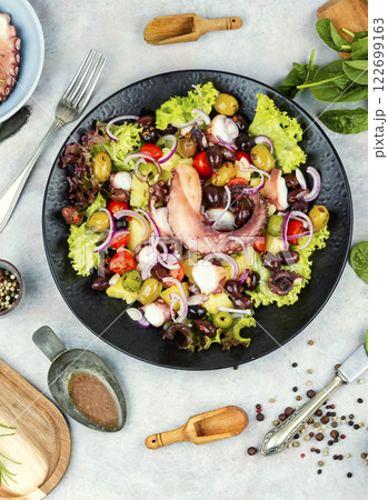 Octopus salad, Traditional Portuguese cuisine. 122699163