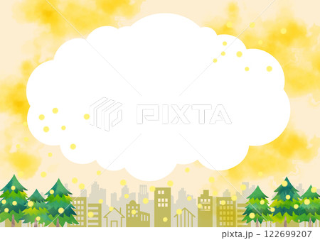 スギ花粉のイラスト 杉の木 スギ花粉のイラスト 杉の木 122699207