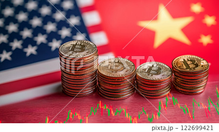 暗号通貨と世界貿易、金融市場におけるビットコインの優位性、地政学的経済的影響、米国と中国の競争 暗号通貨と世界貿易、金融市場におけるビットコインの優位性、地政学的経済的影響、米国と中国の競争 122699421