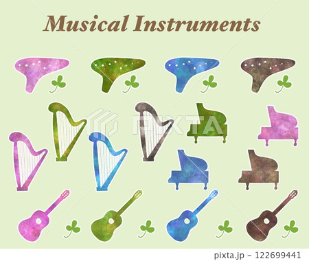 楽器のアイコンセット 122699441