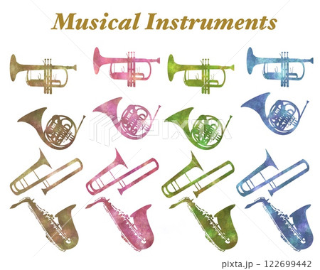 楽器のアイコンセット 122699442