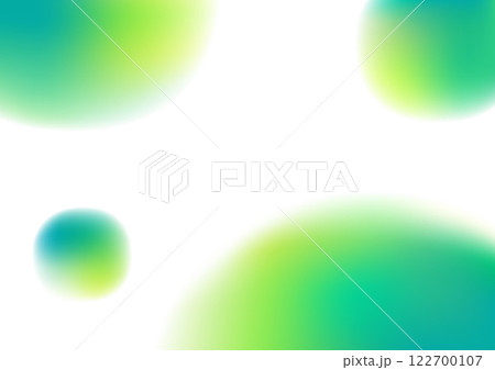 グリーンのにじみのグラデーションの背景デザイン 122700107