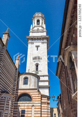 Verona Cathedral of Santa Maria Matricolare in historic centre of Verona town, Italy, Europe. 122700240
