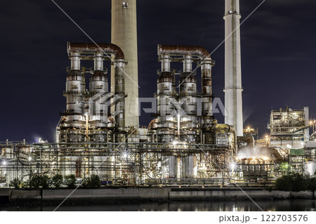 周南工場夜景 トクヤマ 徳山製造所 自家発電所 山口県周南市 周南工場夜景 トクヤマ 徳山製造所 自家発電所 山口県周南市 122703576