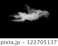White cloud of powdery substance is floating in the air 122705137