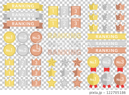 排名圖示插圖集皇冠01 122705186