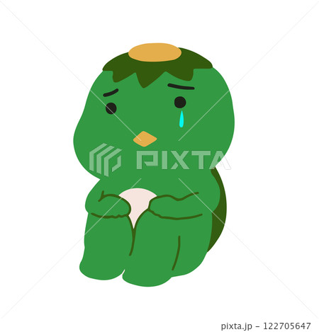 かわいい手描き河童 かわいい手描き河童 122705647