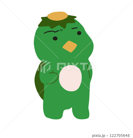 かわいい手描き河童 かわいい手描き河童 122705648
