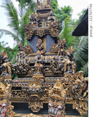 Traditional statue of a guardian demon on the island of Bali, Indonesia. 122707748