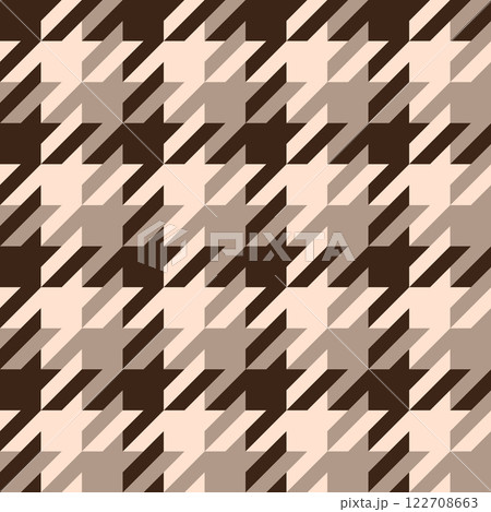 Seamless a large checked pattern with notched corners suggestive of a canine tooth. 122708663
