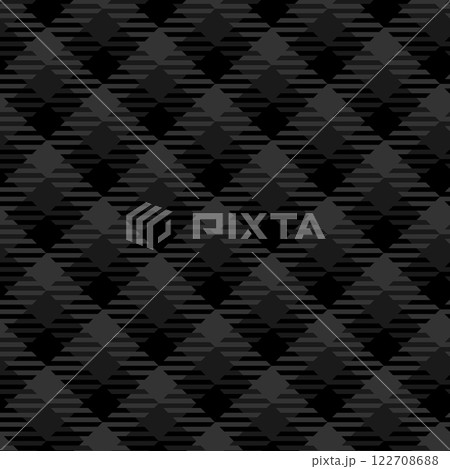 lack and white plaid seamless pattern. 122708688