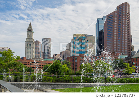 Skyline of Boston Financial District, Massachusetts, New England, USA 122708737
