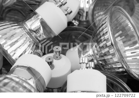 LED light bulb texture background. Energy super saving electric lamp 122709722