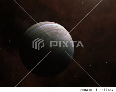 Jupiter planet and nebula. 122711483