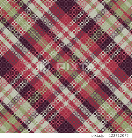 Tartan plaid pattern with texture. 122712075