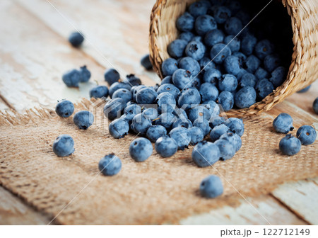 Pile of blueberries Pile of blueberries 122712149