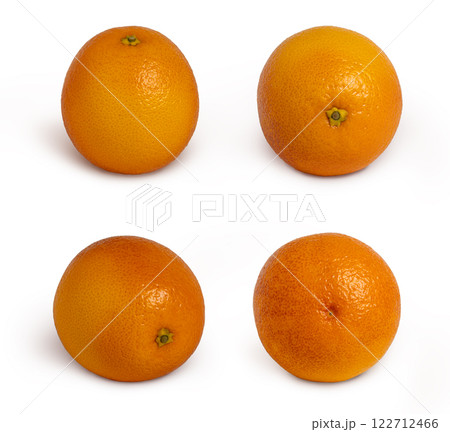 Fresh orange fruit isolated on white background. Oranges collection 122712466