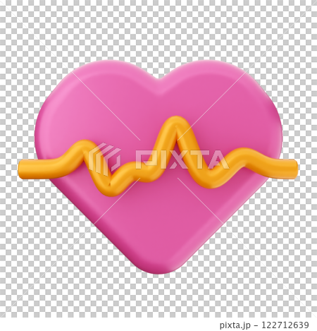3d valentines day heart beat 3d valentines day heart beat 122712639