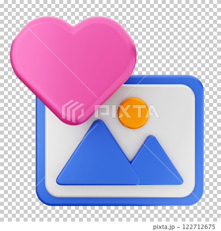 3d valentines day image 122712675