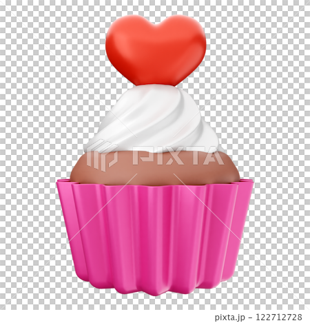 3d valentines day love cupcake 3d valentines day love cupcake 122712728
