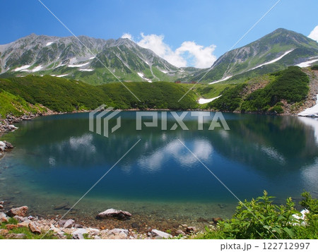 夏のみくりが池と立山連峰 夏のみくりが池と立山連峰 122712997