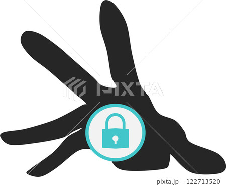 サイバーセキュリティのイラスト 122713520