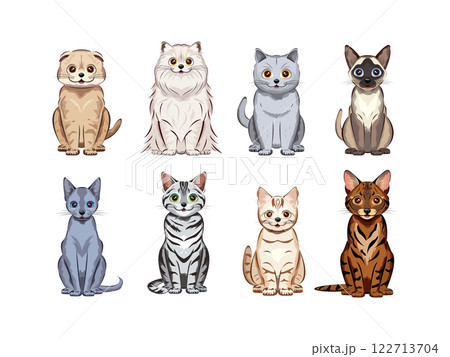 色々な猫の大集合 セット 色々な猫の大集合 セット 122713704