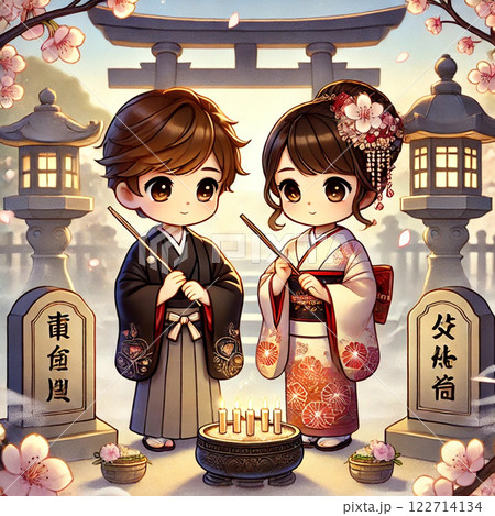 デフォルメお彼岸イラスト　2 122714134