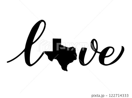 Love Texas calligraphy lettering with map. USA patriotic sign. Vector template for typography poster, banner, flyer, greeting card, etc. Love Texas calligraphy lettering with map. USA patriotic sign. Vector template for typography poster, banner, flyer, greeting card, etc. 122714333