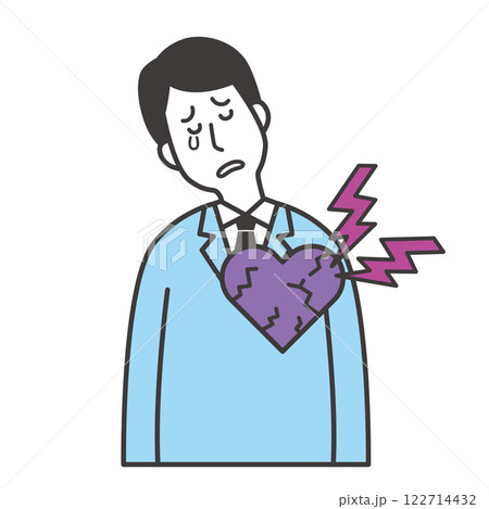 心が壊れる男性 心が壊れる男性 122714432