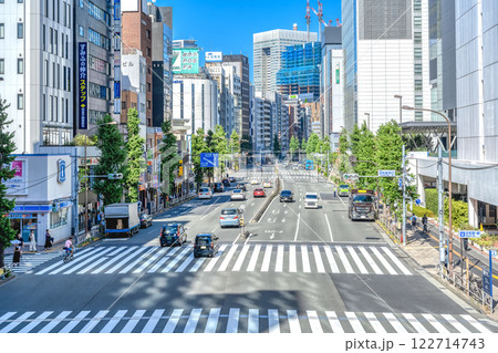 東京都港区の都市風景　田町駅 122714743