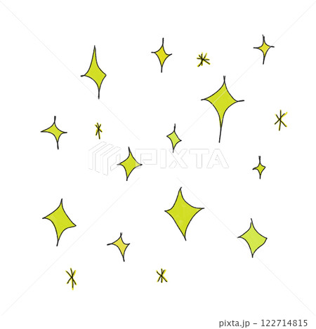 キラキラ光る星の背景 キラキラ光る星の背景 122714815