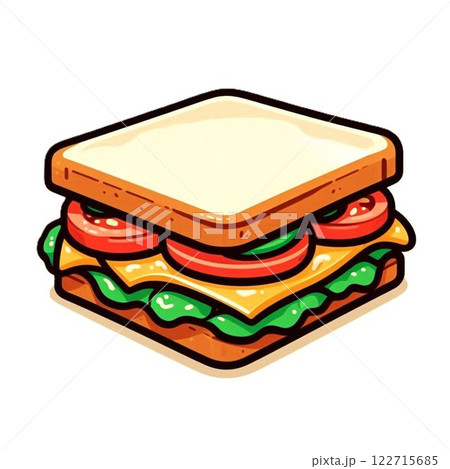 美味しそうなサンドイッチ 122715685