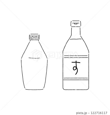 マヨネーズ　酢　線画 122716117