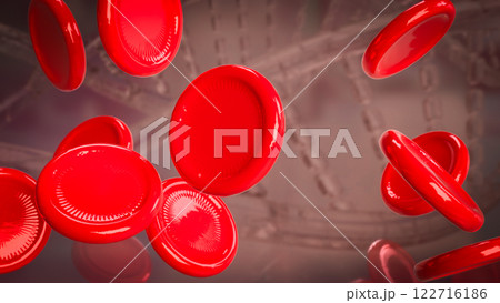 The Cell Blood for medical or sci concept 3d Rendering. The Cell Blood for medical or sci concept 3d Rendering. 122716186