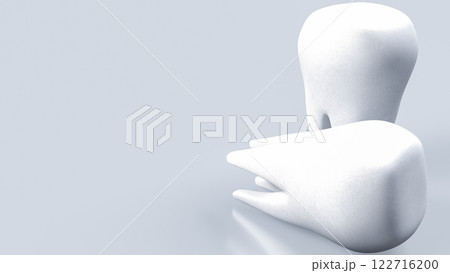 The White tooth for Health or medical concept 3d rendering. 122716200