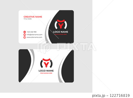 Minimalist Vector Design for Creative Business Cards 122716819