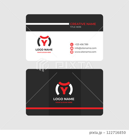 Stylish Vector Business Card with Minimalist Touch Stylish Vector Business Card with Minimalist Touch 122716850