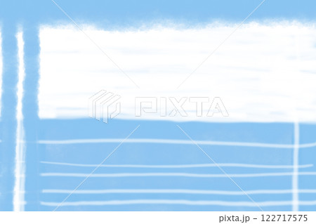 サックスブルーと白い枠と線 (背景素材) サックスブルーと白い枠と線 (背景素材) 122717575