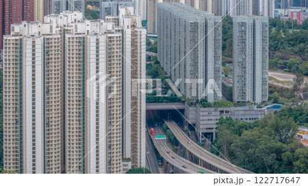 Jan 31 2025 Kwun Tong Bypass Major Expressway Hong Kong Jan 31 2025 Kwun Tong Bypass Major Expressway Hong Kong 122717647