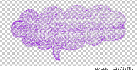 Separate purple speech bubble on transparent background Separate purple speech bubble on transparent background 122718896