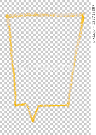 Separate yellow speech bubble on transparent background. Separate yellow speech bubble on transparent background. 122718897