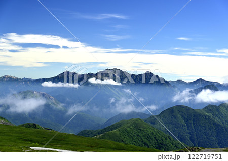 朝の乗鞍、魔王岳からの風景（撮影地：乗鞍、魔王岳） 122719751