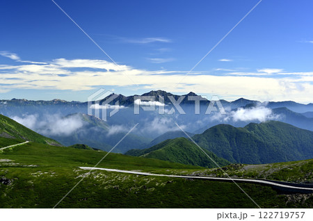 朝の乗鞍、魔王岳からの風景（撮影地：乗鞍、魔王岳） 122719757