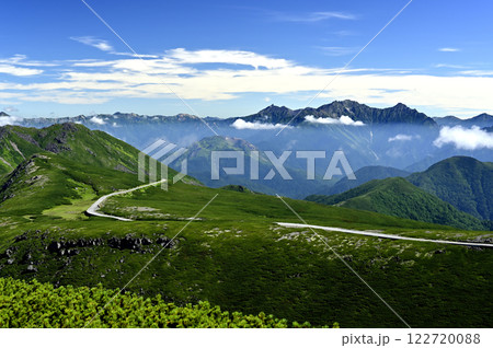 朝の乗鞍、魔王岳からの風景（撮影地：乗鞍、魔王岳） 122720088