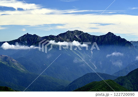 朝の乗鞍、魔王岳からの風景（撮影地：乗鞍、魔王岳） 122720090
