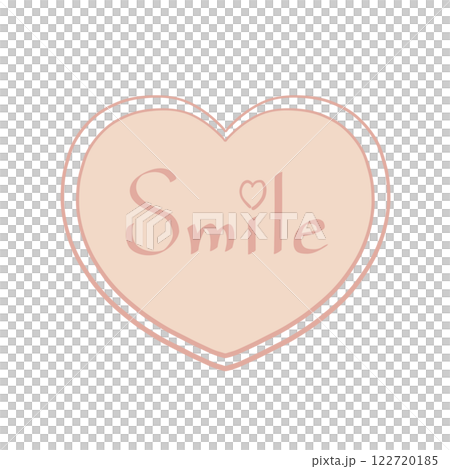 Hand-drawn heart - Colors of gentleness and strength - Coral red x shell pink 122720185