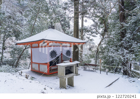 冬の鞍馬寺参道 川上地蔵堂 冬の鞍馬寺参道 川上地蔵堂 122720241