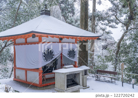 冬の鞍馬寺参道 川上地蔵堂 冬の鞍馬寺参道 川上地蔵堂 122720242