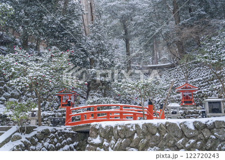 冬の鞍馬寺参道　双福苑 122720243